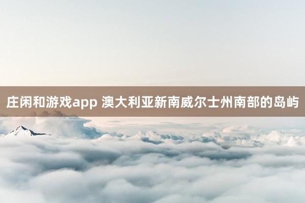 莊閑和游戲app 澳大利亞新南威爾士州南部的島嶼